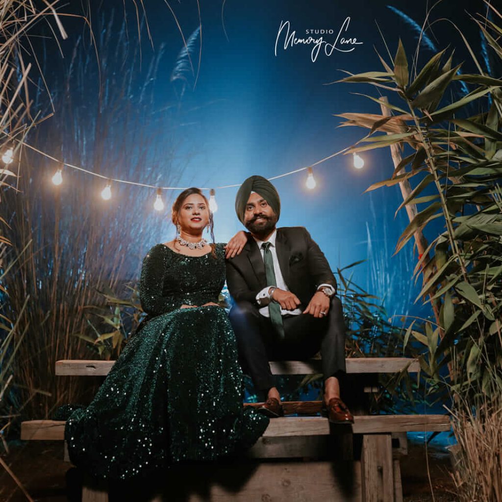 Outdoor wedding shoot in chandigarh