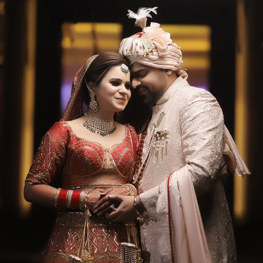 "Couple portrait"-on their wedding day