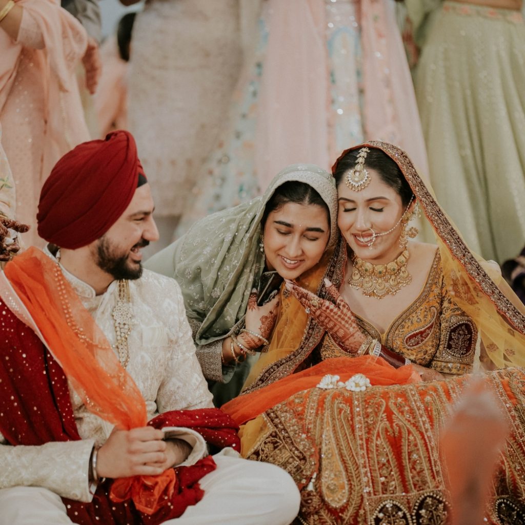 a love story where family played an important role-photo taken during wedding ceremony