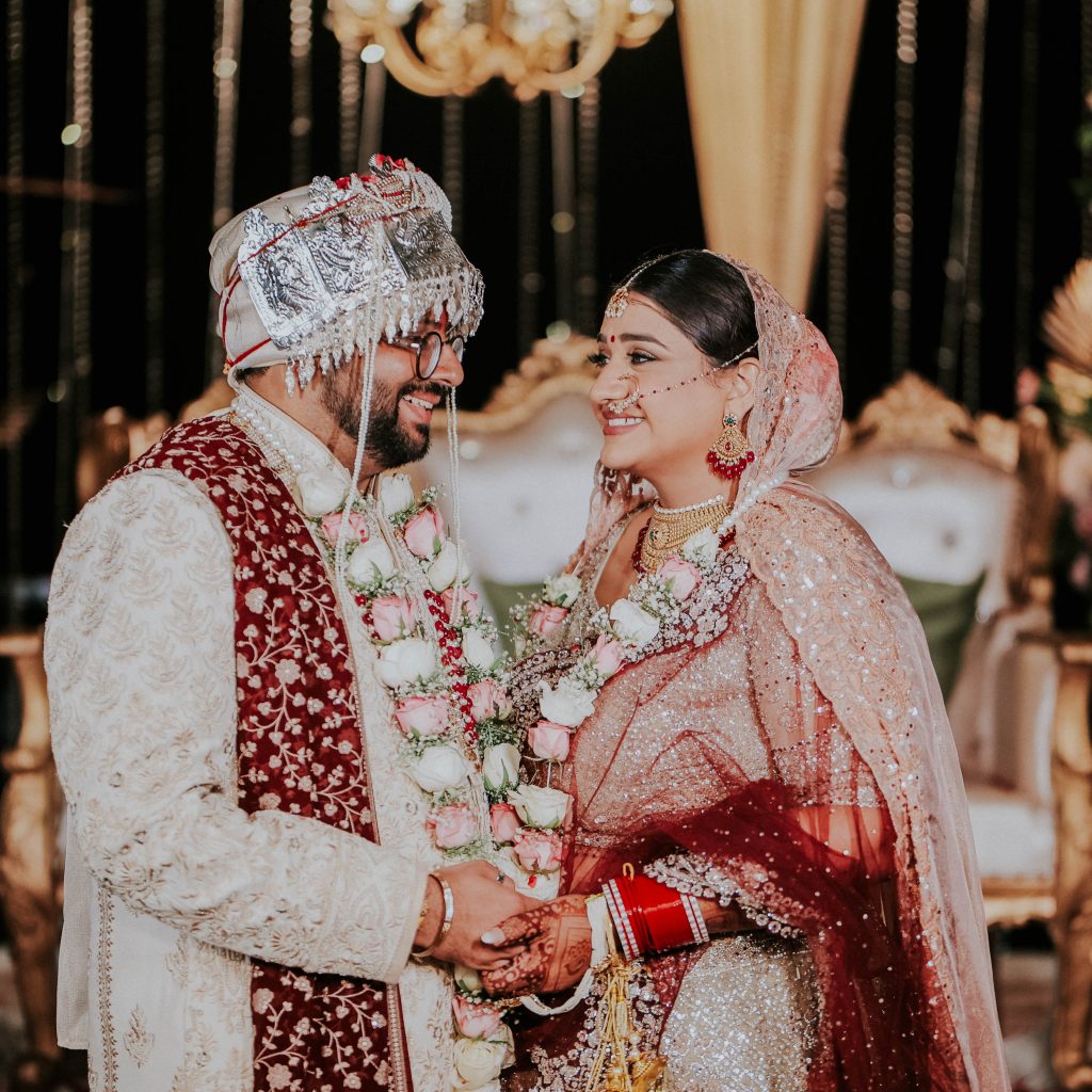 A heartwarming tale of love in the digital age- Wedding day photo of Nikhil & Sahiba