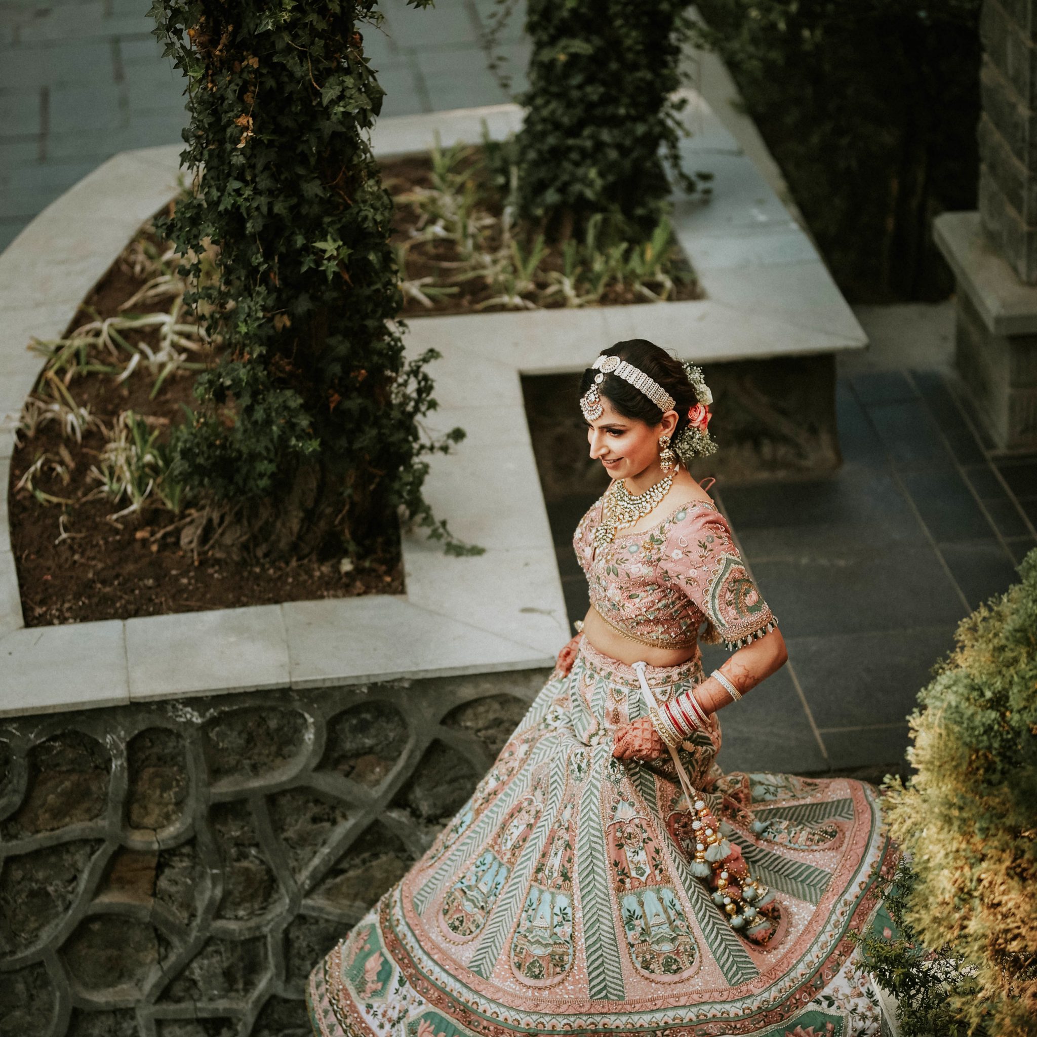 Wedding dress- Bride looking like dream on her wedding day