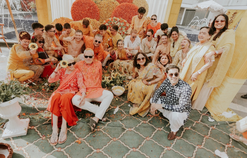 A heartwarming pictures from the haldi ceremony of Suchi & Patric with all their loved ones.